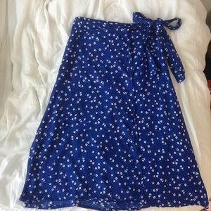 FAITHFUL THE BRAND wrap around floral skirt